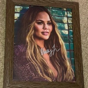 Chrissy Teigen signed autograph in Frame with COA
